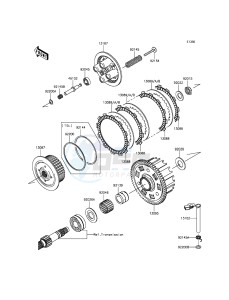 Z800 ABS ZR800DGF UF (UK FA) XX (EU ME A(FRICA) drawing Clutch