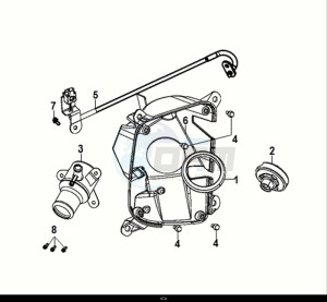 FIDDLE IV 125 (XG12W1-IT) (M0) drawing FRONT INNER TRAY