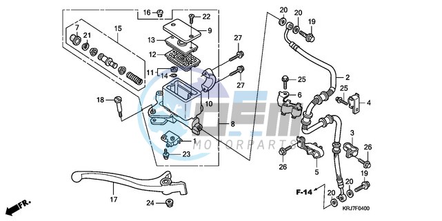 FR. BRAKE MASTER CYLINDER (FES125)(FES150)