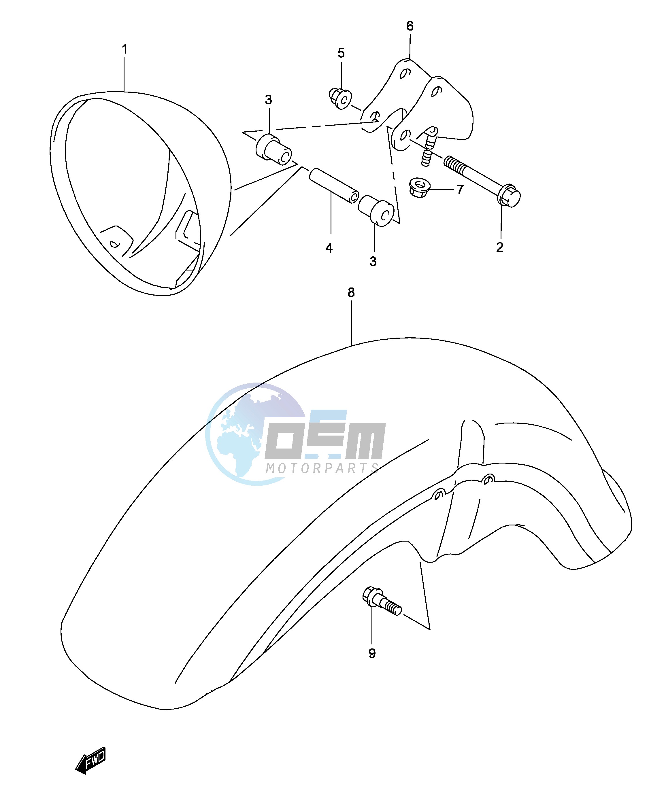 HEADLAMP HOUSING (MODEL K2)