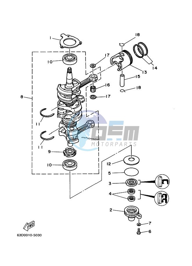 CRANKSHAFT--PISTON