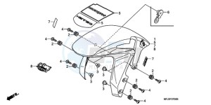 CBR600RRA F / CMF drawing FRONT FENDER