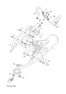 YN50FM NEO'S 4 (2CG4 2CG4) drawing EXHAUST