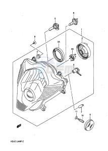 GSX-R750 (E3-E28) drawing HEADLAMP