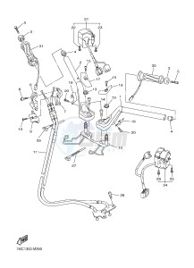 FJR1300A FJR1300A ABS (1MC9 1MCA 1MCB) drawing STEERING HANDLE & CABLE