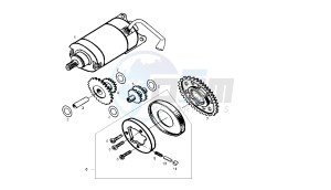 SENDA SM BAJA - 125 CC EU2 & EU3 drawing STARTING MOTOR