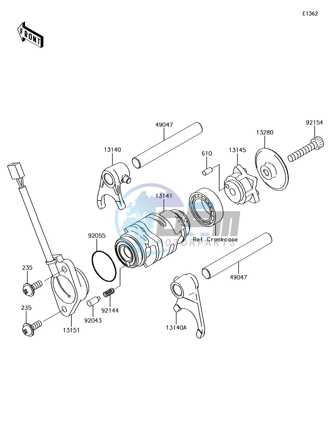 Gear Change Drum/Shift Fork(s)