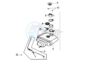 EURO MX E2 - 125 cc drawing FUEL TANK