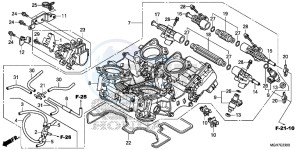 VFR1200XDLF CrossTourer - VFR1200X Dual Clutch 2ED - (2ED) drawing THROTTLE BODY