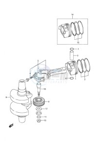 DF 25 V-Twin drawing Crankshaft