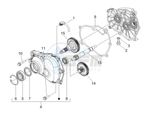 GTV 125 4T (Euro 3) UK drawing Reduction unit