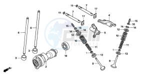 TRX500FM drawing CAMSHAFT/VALVE