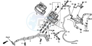 CBR600RA9 Australia - (U / ABS MME) drawing FRONT VALVE UNIT (CBR600RA)