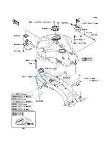 Z750 ZR750LBF FR GB XX (EU ME A(FRICA) drawing Fuel Tank