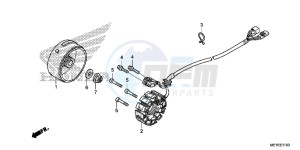 CRF450XE CRF450R Europe Direct - (ED) drawing GENERATOR