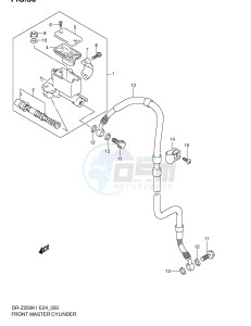 DR-Z250 (E24) drawing FRONT MASTER CYLINDER