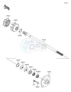 JET SKI ULTRA 310X JT1500LGF EU drawing Drive Shaft