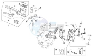 RXV 450 RXV 450-550 STREET LEGAL drawing Front brake system I