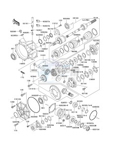 KAF 620 J [MULE 3010 TRANS4X4] (J6J-J8F) J6F drawing DRIVE SHAFT-FRONT