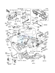 NINJA ZX-12R ZX1200-B4H FR GB GE XX (EU ME A(FRICA) drawing Chassis Electrical Equipment