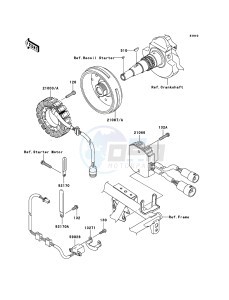 KVF650 4x4 KVF650D8F EU GB drawing Generator