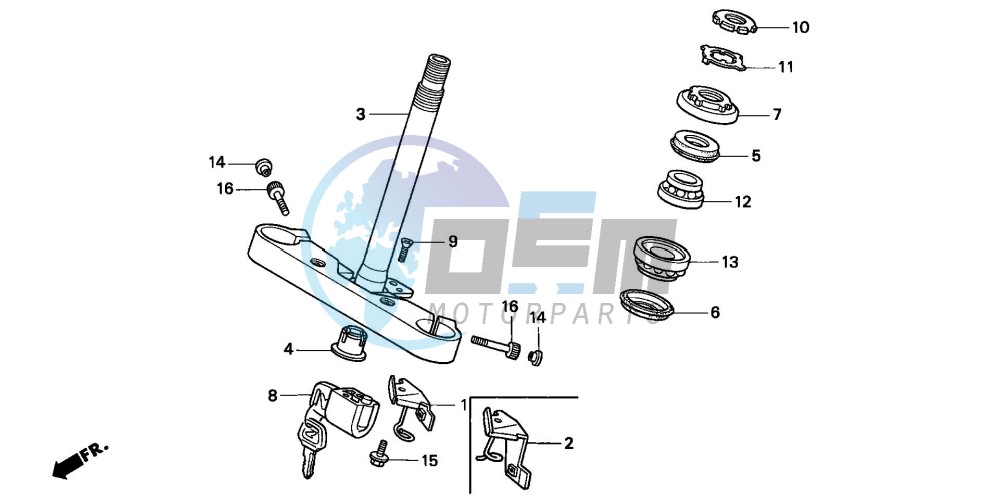 STEERING STEM (VT1100C2)