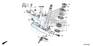 VT750CSE Shadow - VT750CS-E UK - (E) drawing STEERING STEM (VT750CS/ C2B/ C)