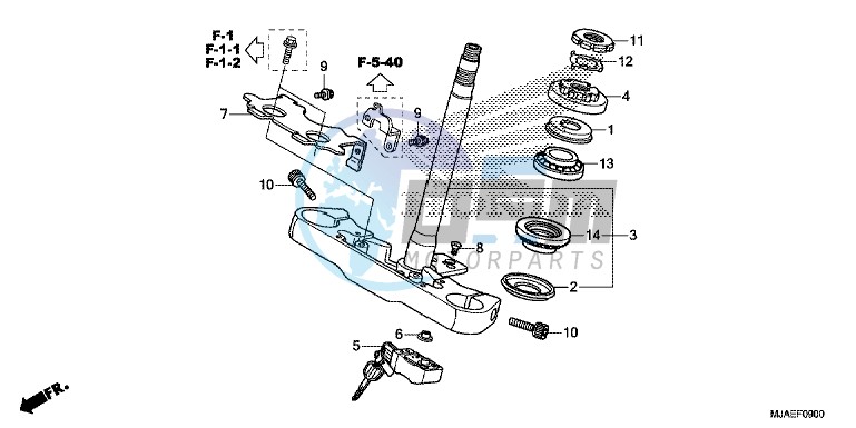 STEERING STEM (VT750CS/ C2B/ C)