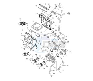 XP T-MAX WHITE MAX 500 drawing INTAKE