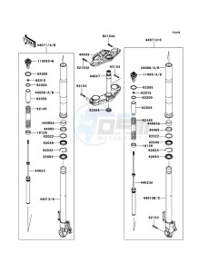 VERSYS_1000 KLZ1000ADF FR GB XX (EU ME A(FRICA) drawing Front Fork