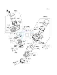 VN 1600 B [VULCAN 1600 MEAN STREAK] (B6F-B8FA) B6F drawing CYLINDER_PISTON-- S- -