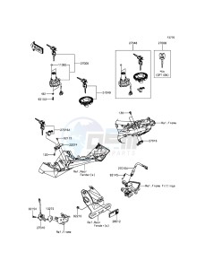 NINJA_250SL_ABS BX250BFSA XX (EU ME A(FRICA) drawing Ignition Switch