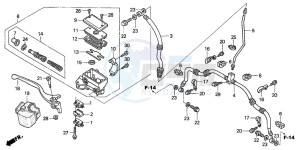 TRX400FA FOURTRAX AT drawing FR. BRAKE MASTER CYLINDER