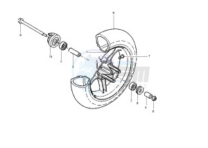 YQ AEROX 100 drawing FRONT WHEEL