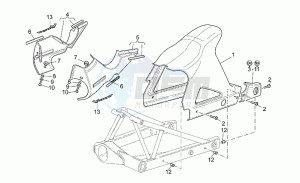 V 11 1100 Sport - Mandello Sport/Mandello drawing Rear mudguard