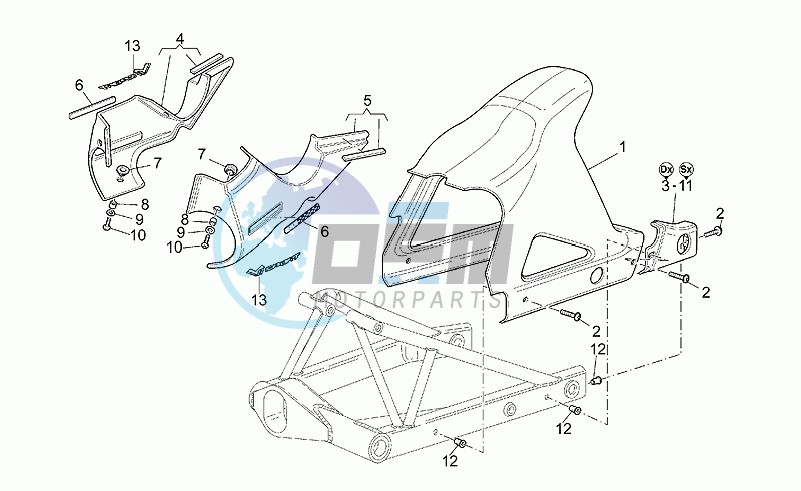 Rear mudguard