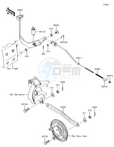 KLX110 KLX110CHF EU drawing Brake Pedal