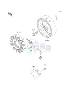 KL 250 D [KLR250] (D15-D19) [KLR250] drawing GENERATOR