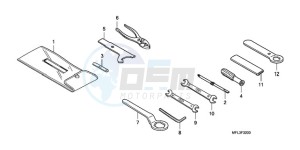 CBR1000RR9 France - (F / MME) drawing TOOLS