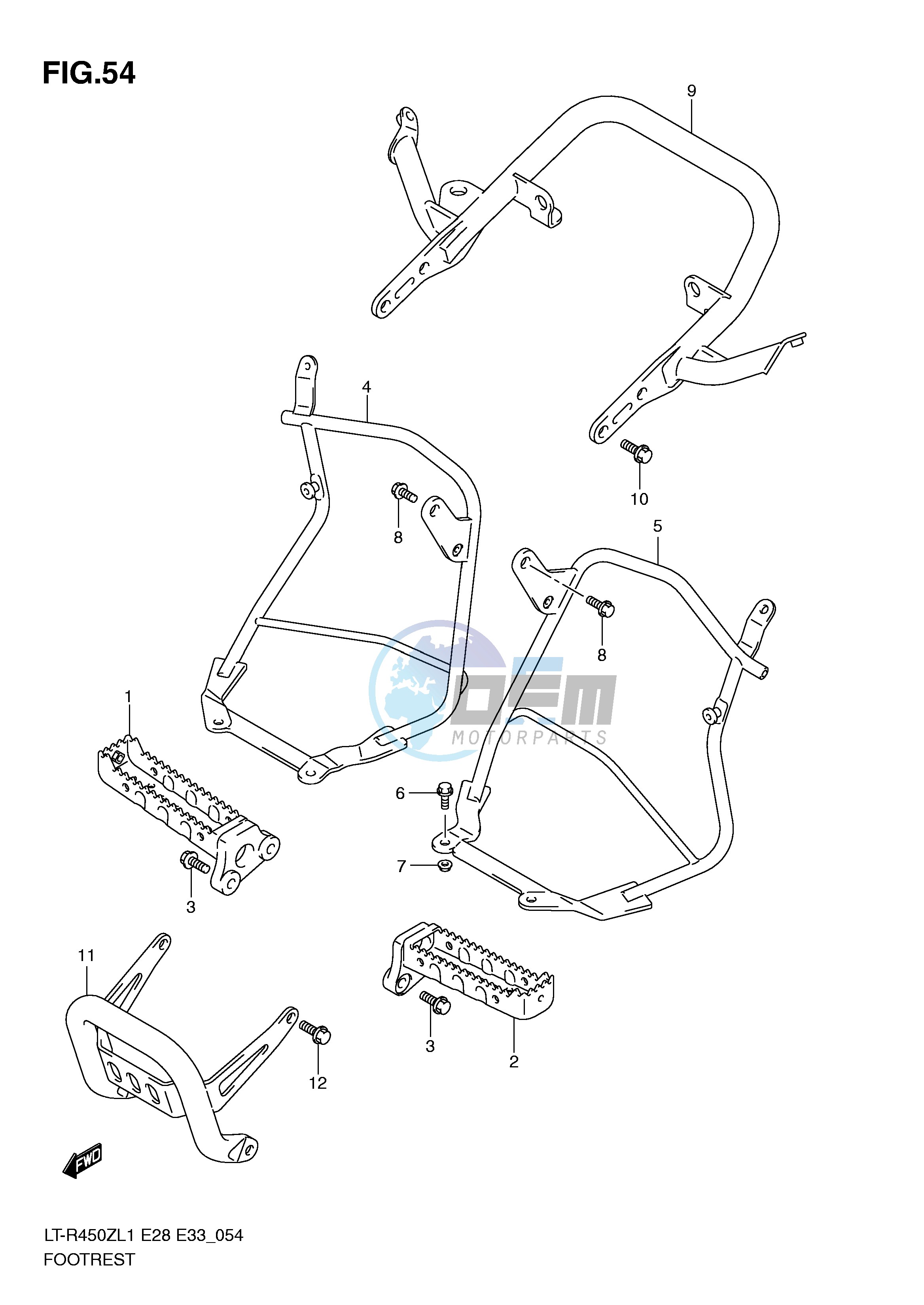 FOOTREST (LT-R450ZL1 E33)