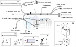 Norge 1200 IE 8V EU and 2016 USA-CN drawing Police ausiliary Electrical system