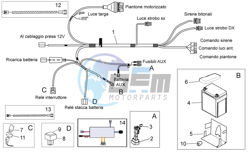 Police ausiliary Electrical system