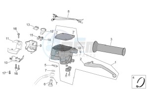 Scarabeo 300 Light e3 drawing LH Controls