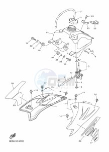 TT-R50E (BEG7) drawing FUEL TANK