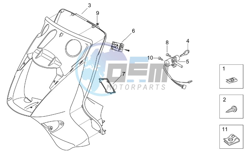 Front body - Internal shield