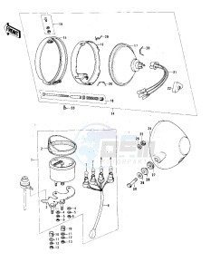 KH 100 B (B7-B8) drawing METER_HEADLIGHT