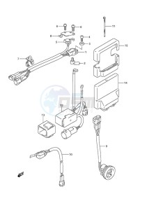 DF 150 drawing PTT Switch/Engine Control Unit