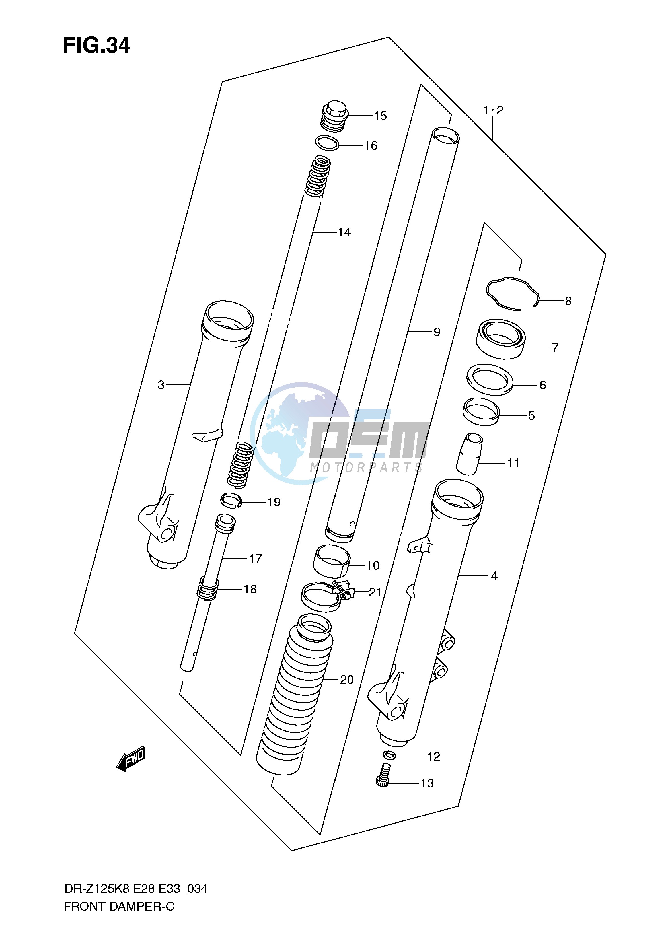 FRONT DAMPER (DR-Z125L)