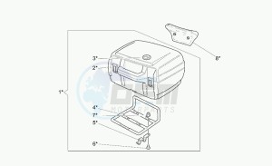 California 1100 Jackal Jackal drawing 40 l optional top box