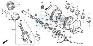 CBF1000A9 EK drawing CRANKSHAFT/PISTON